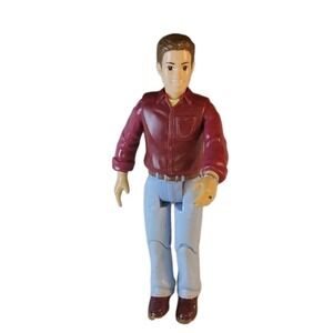 Fisher-Price Loving Family Dollhouse 2006 Dad Father Doll Red Shirt & Blue Jeans